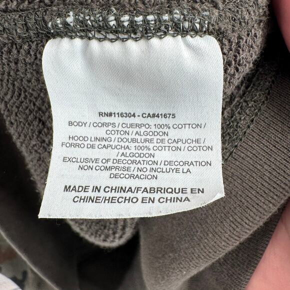 Converse Camouflage Embroidered Hoodie Sweatshirt Mens XL Green Black - Picture 9 of 16